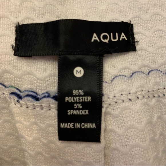 Aqua Blue Neon Geometric Aztec Print Bandage Skirt - Picture 8 of 12